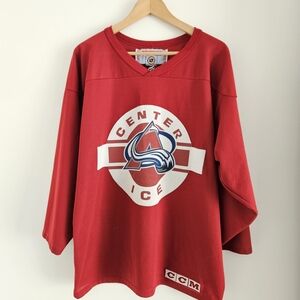 Vintage CCM Center Ice Colorado Avalanche Hockey Jersey Medium